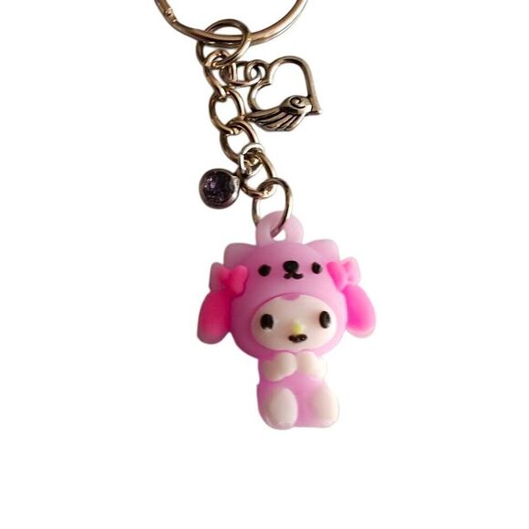 Kawaii Hello Kitty Charm Keychain - Picture 3 of 4